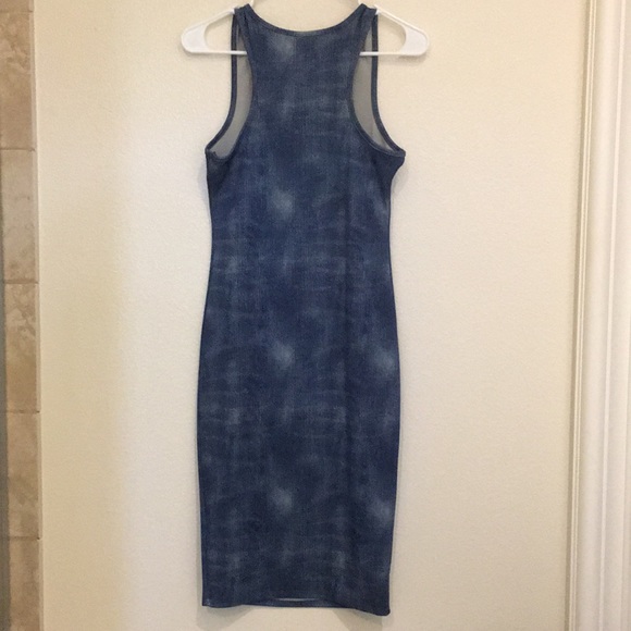 Faux Stretchy Jean Dress - Picture 2 of 2